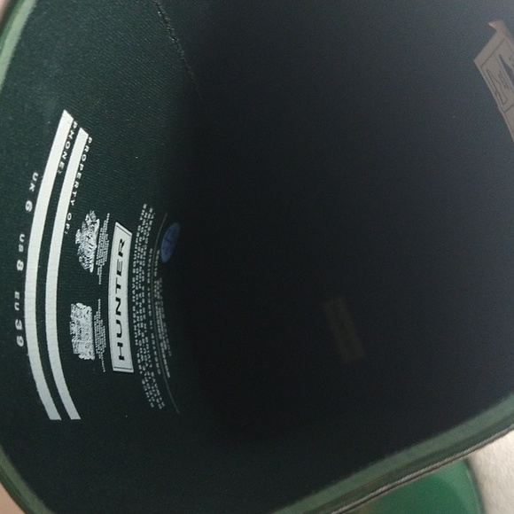 HUNTER ORIGINAL TALL GLOSS RAIN BOOTS Size 8 - Picture 5 of 15